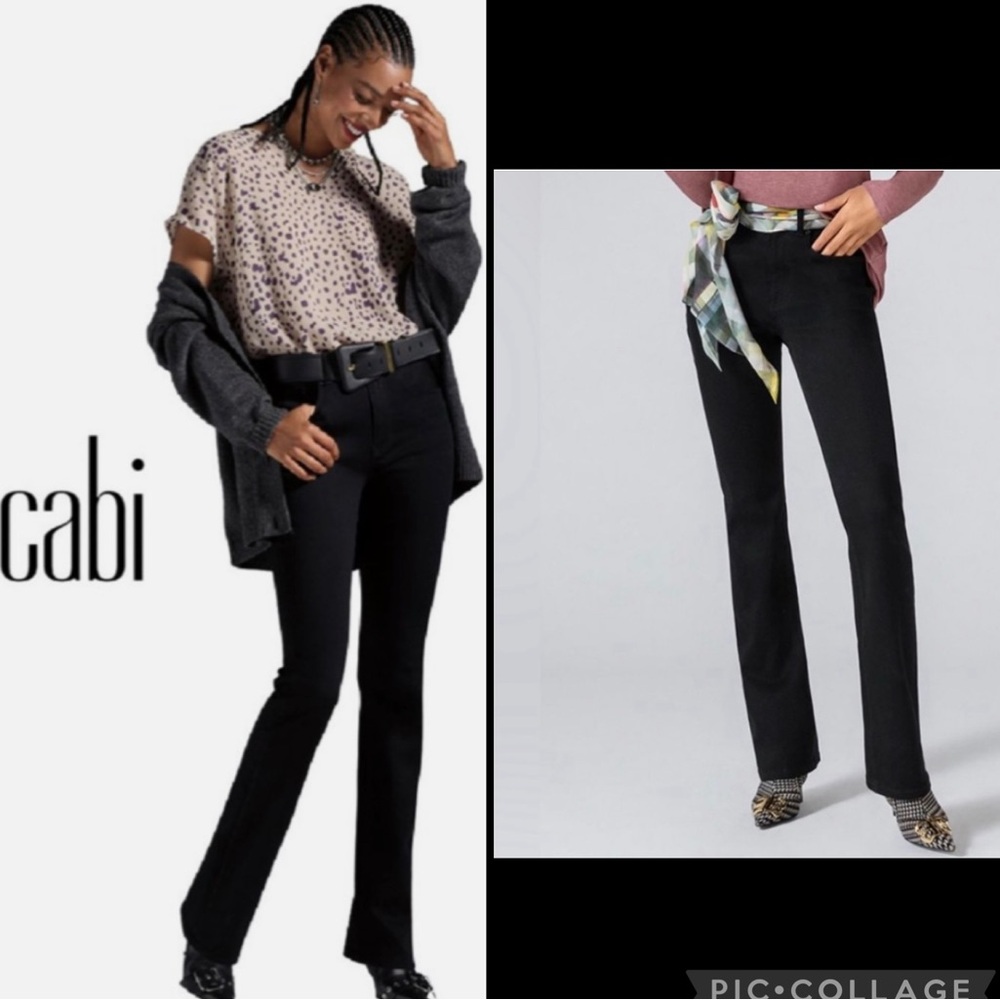 CAbi 5th Avenue Black Jeans Size 2